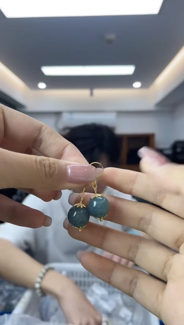 翡翠未镶嵌耳饰多样性一件发货