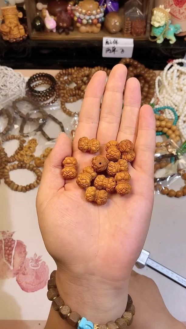 非洲檀香手串/手链并蒂莲发2