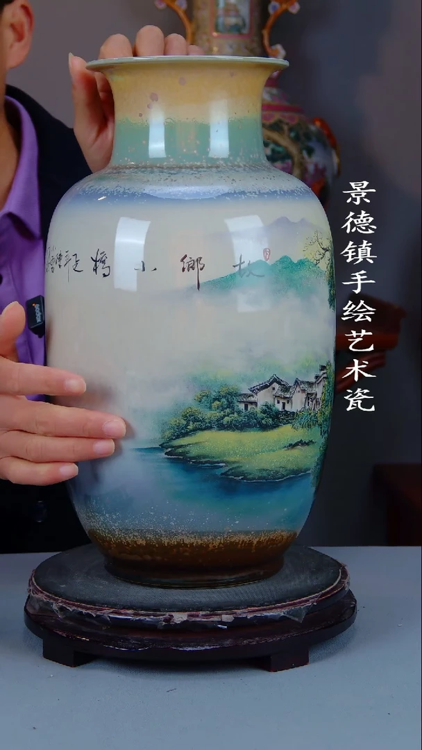 摆件陶瓷景德镇手工手绘陶瓷摆件62