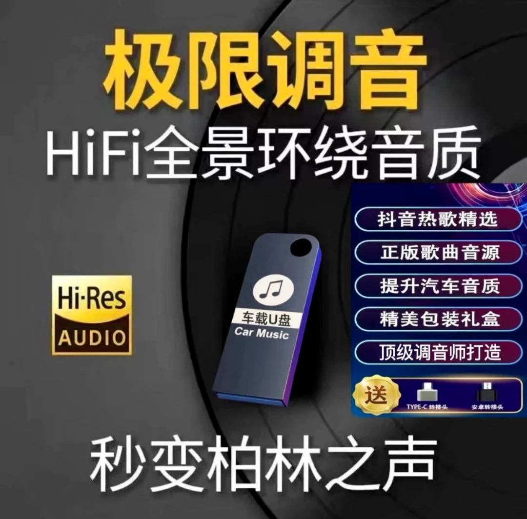 2025抖音流行车载u盘车载无损音乐u盘汽车优盘完整版mp3