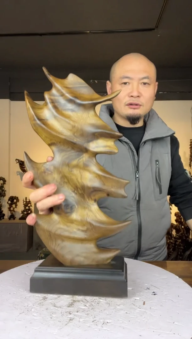 金丝楠天**保036金丝楠木随型摆件