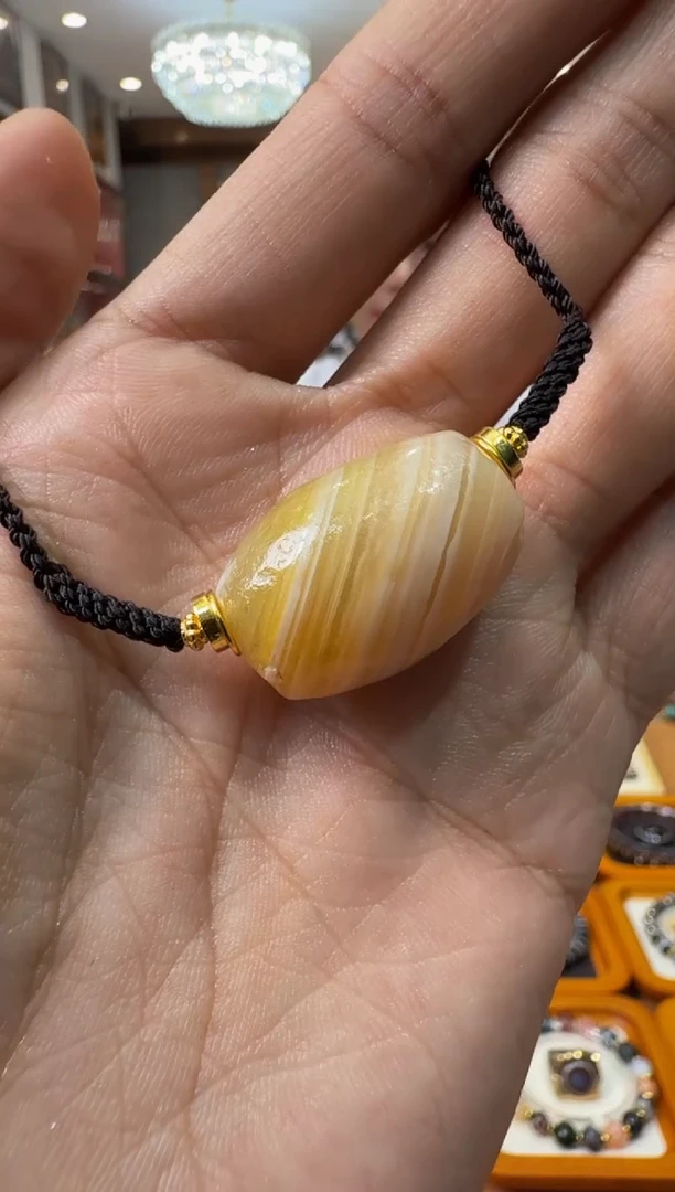 未镶嵌玛瑙/玉髓珠宝奇石阿契美尼德缠丝项链