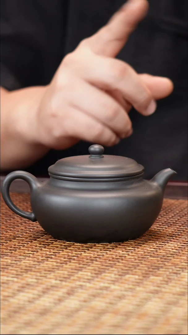 茶壶紫砂汀禾紫砂全手工扁腹