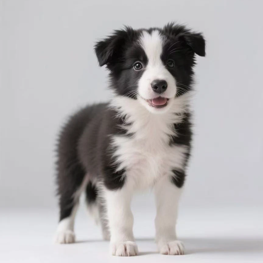 BAIPA/百帕宠物黑白边牧幼犬两月龄质保365天