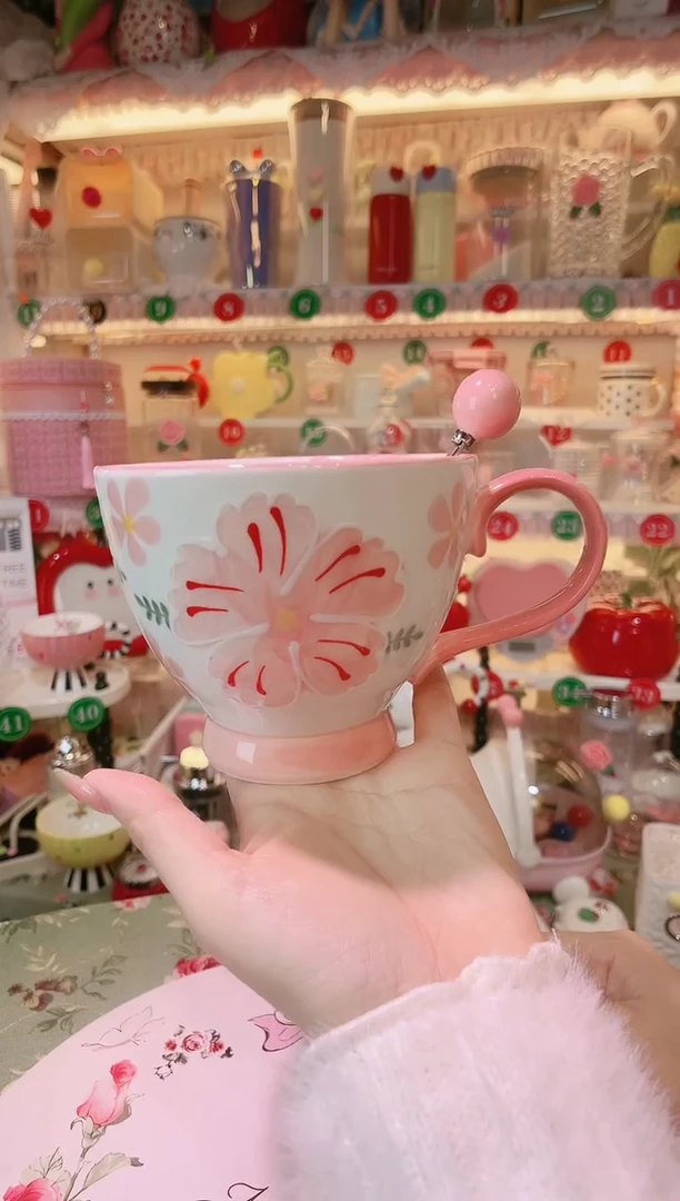 【闪购商品】摆件花朵早餐杯品质好，发货快，放心拍