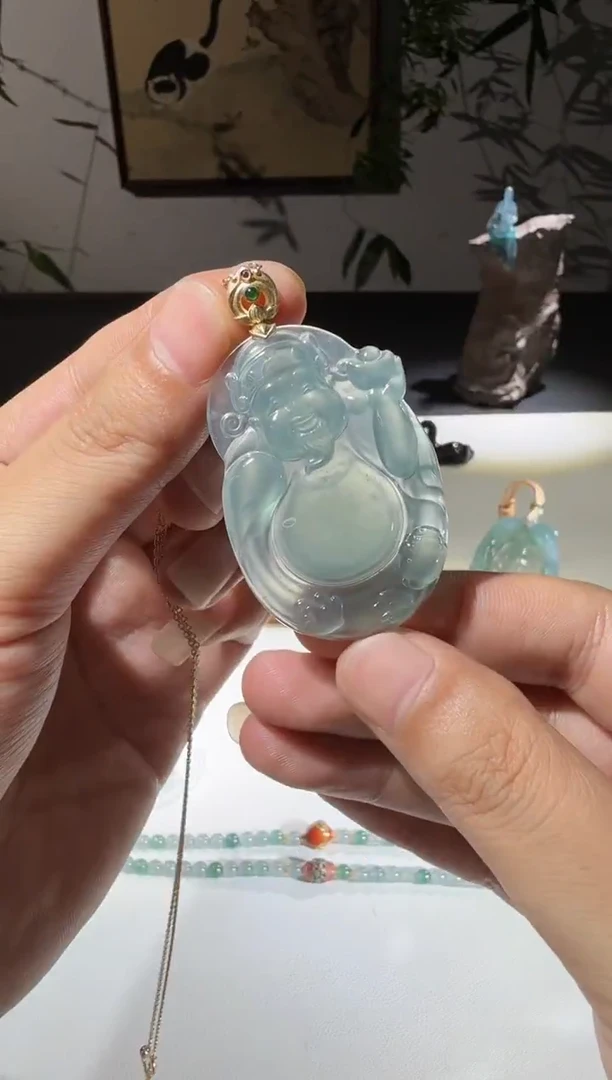 吊坠(不含链)未镶嵌翡翠财神