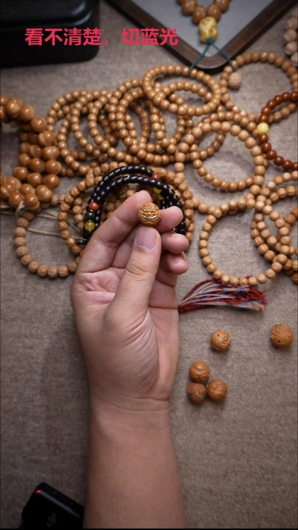 吊坠猴头核桃恶僧坏笑镶嵌单颗16MM