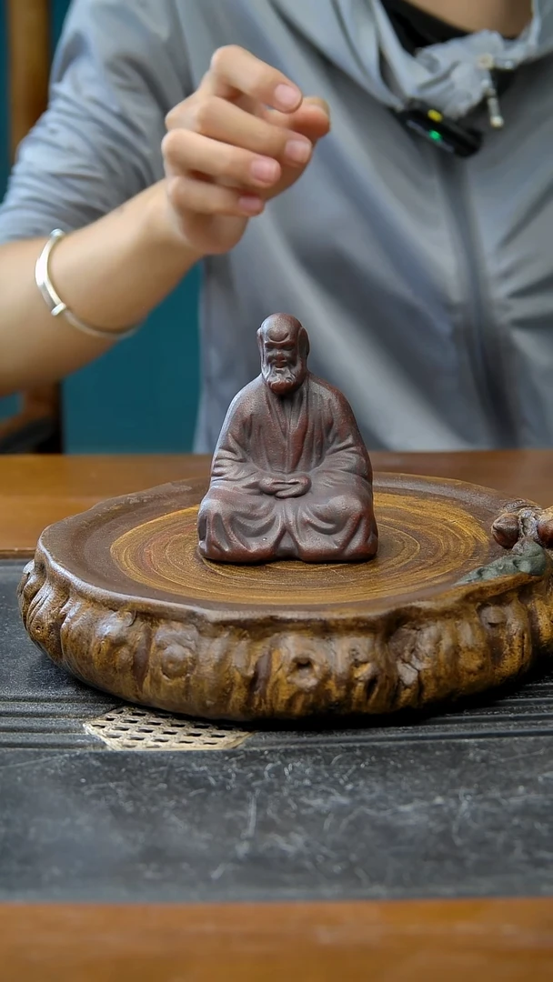 紫砂宜兴紫砂手工达摩