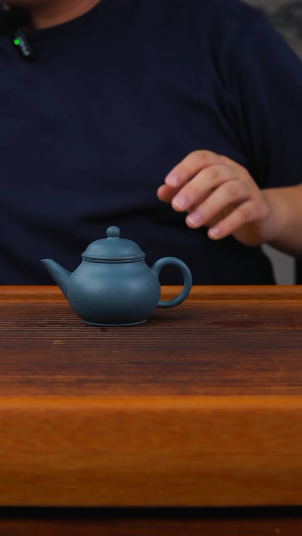 茶壶紫砂绿泥小芭乐壶110CC