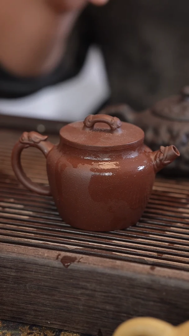 茶壶紫砂原矿手工制作