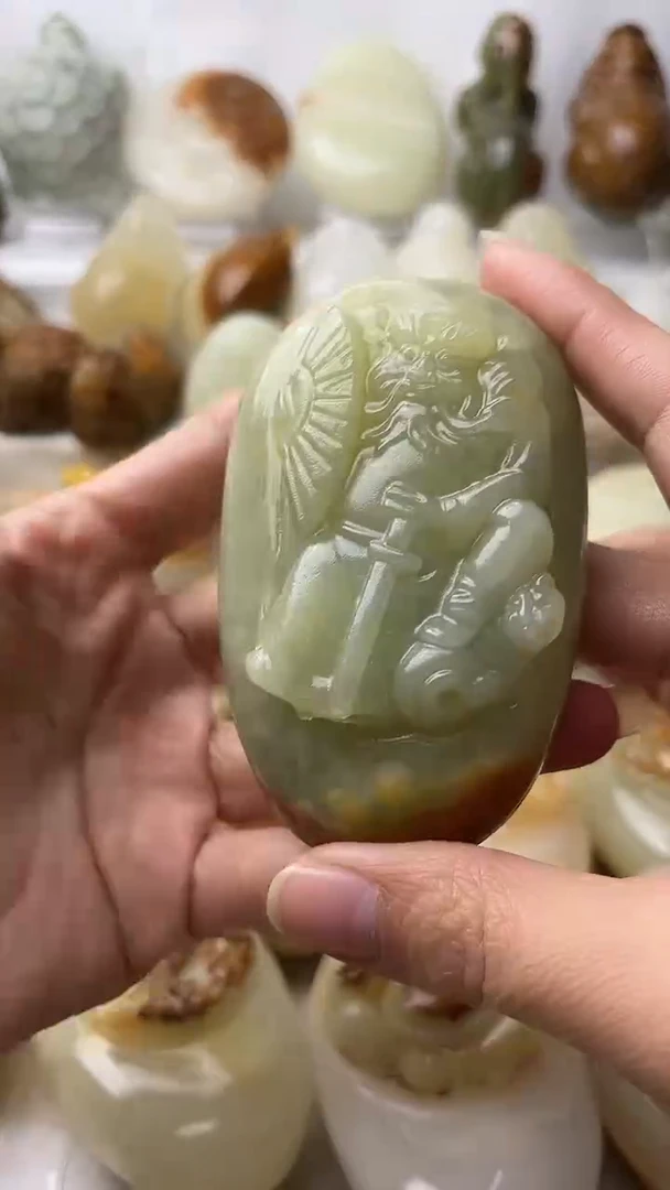 石材古青石棉纹正常不退钟馗微瑕