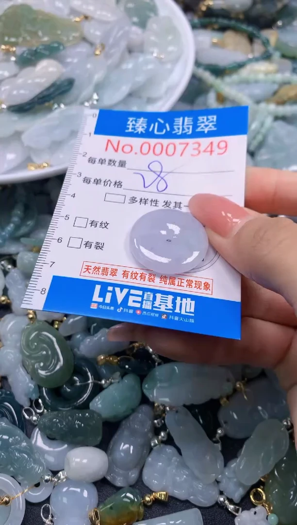 翡翠未镶嵌颈饰7349