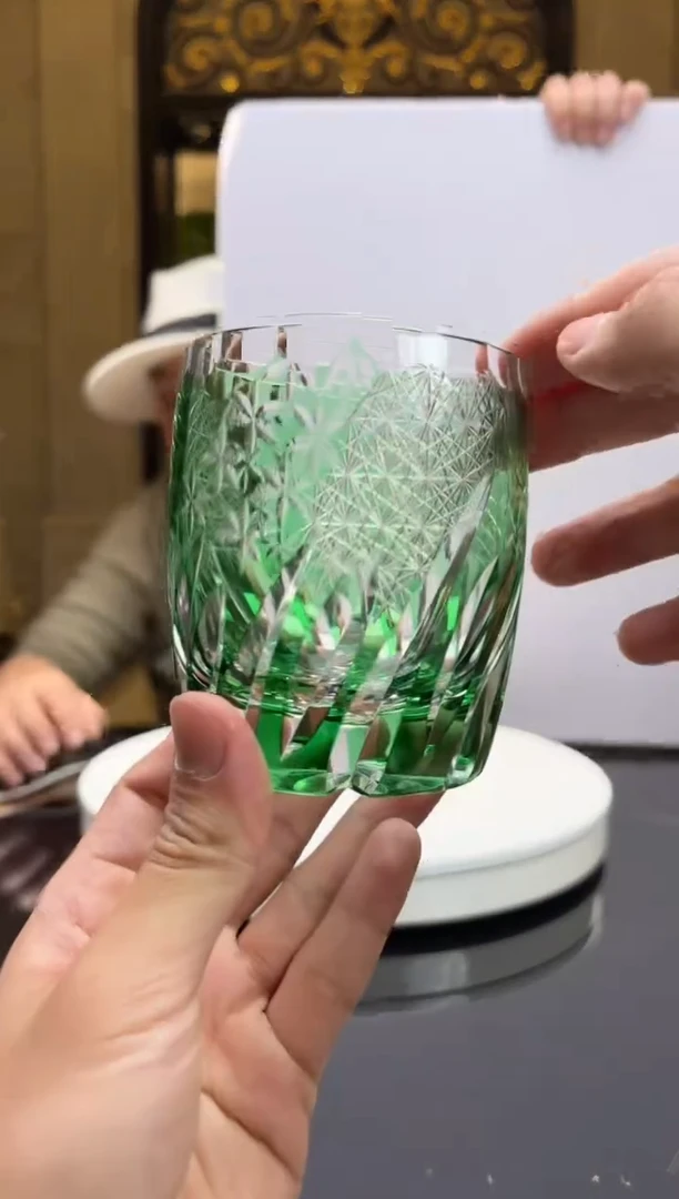 【闪购商品】摆件AJ06228刻花威士忌杯