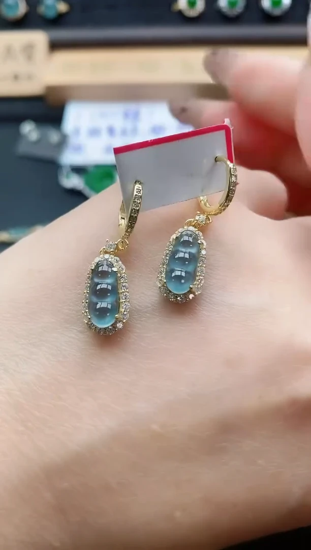 银S925镶嵌戒指翡翠1