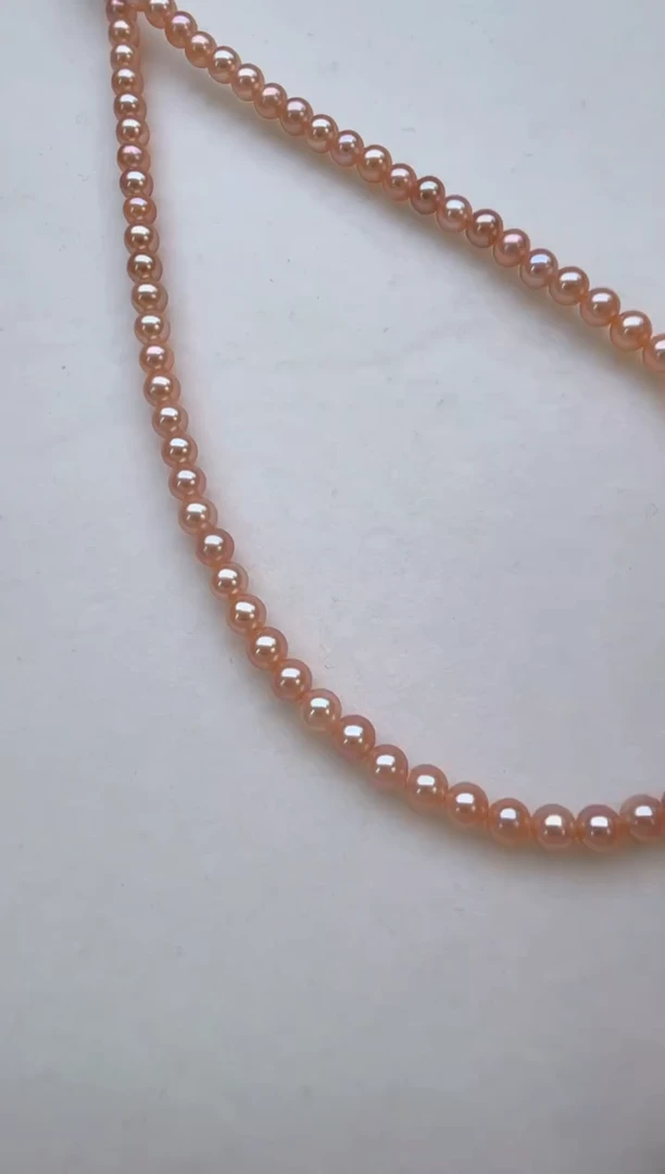 淡水珍珠银S925镶嵌颈饰中国红小米