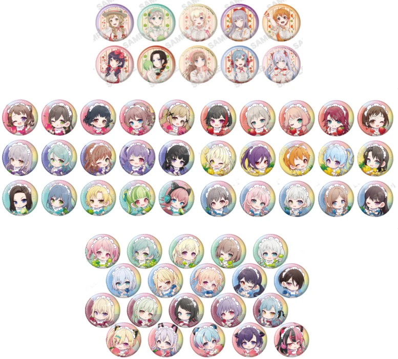 【代拆正版官散】邦邦甜品天堂徽章挂件卡杯垫(1)