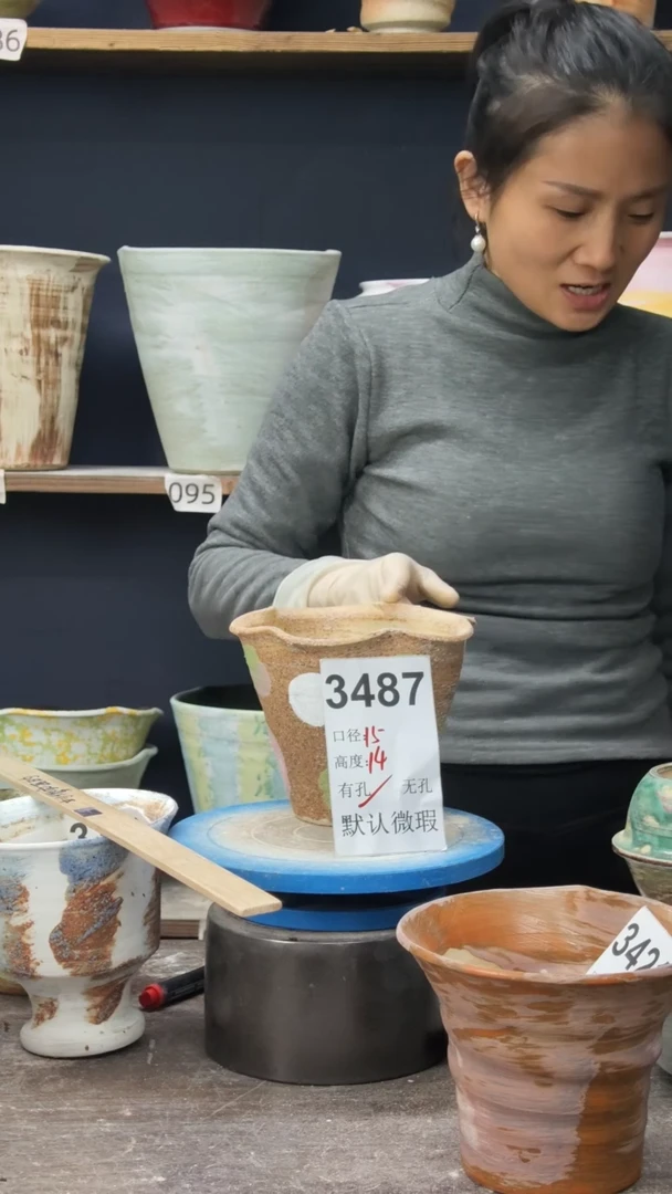 景德镇花盆默认微瑕3487