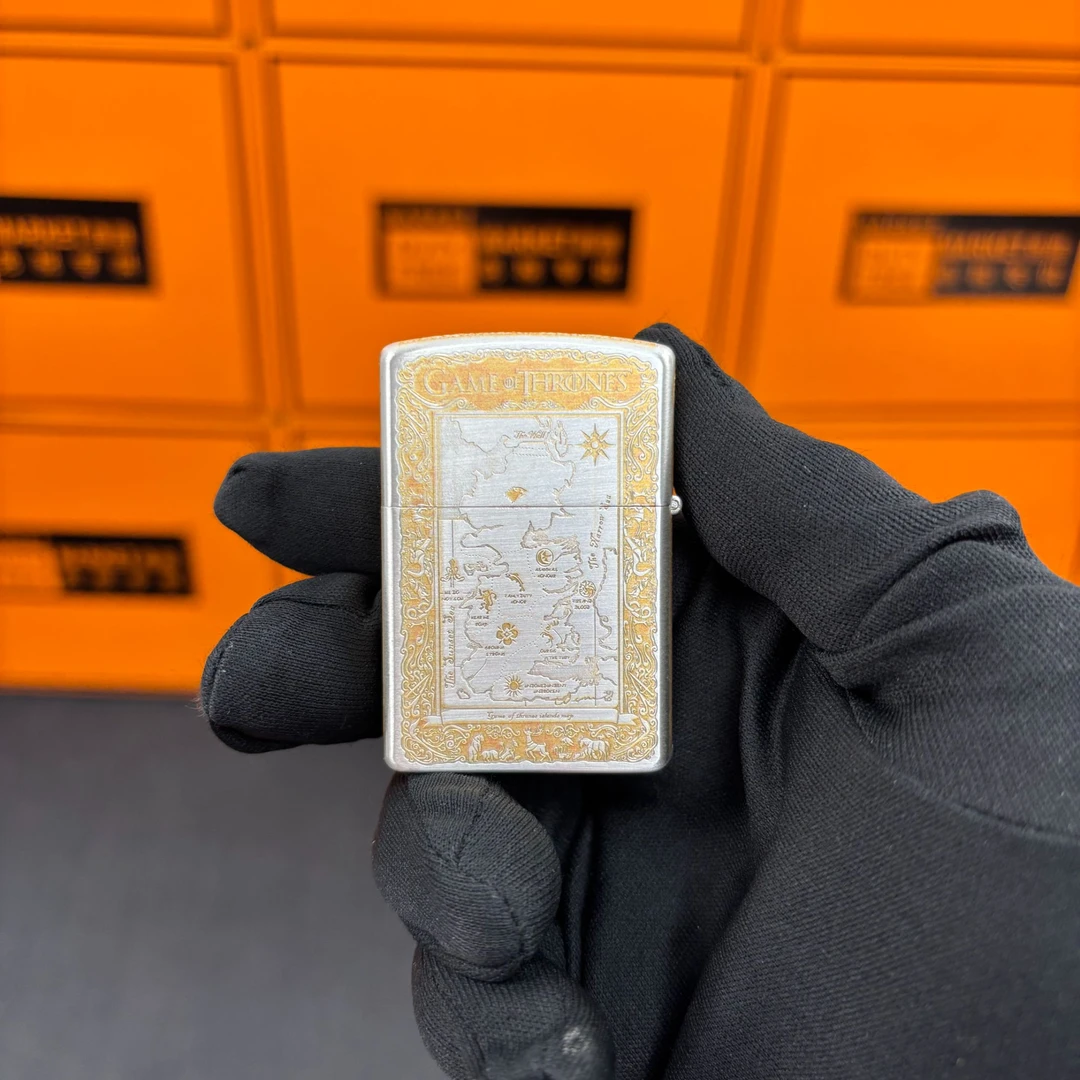 ZORRO佐罗爆款银金双色冰与火煤油打火机A