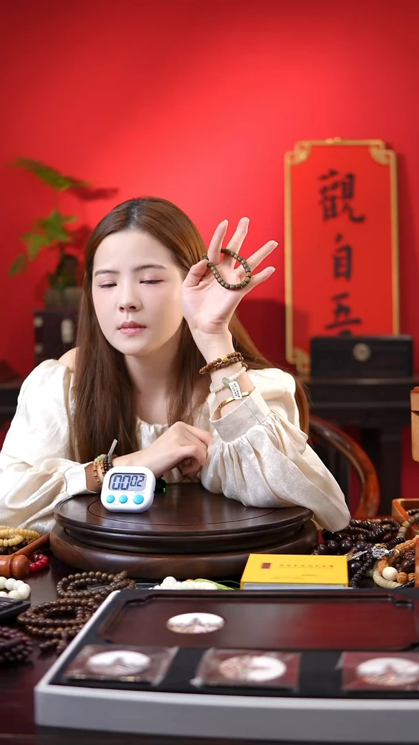 绿檀单圈手串***