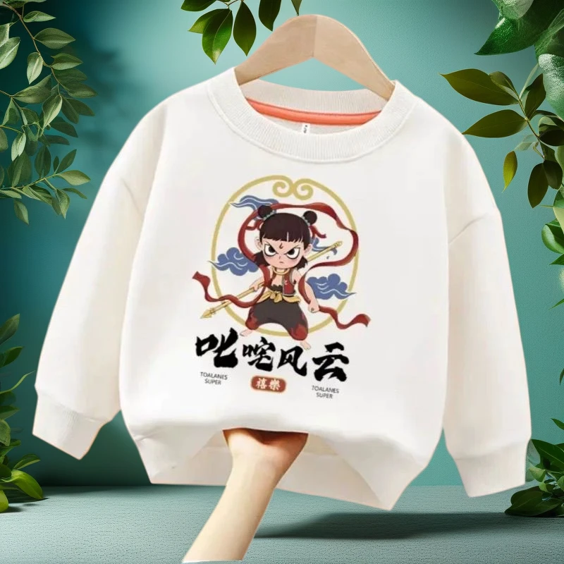 叱咤风云 哪咤衣服之魔童降世男孩女童卫衣春秋男童春装2025新款