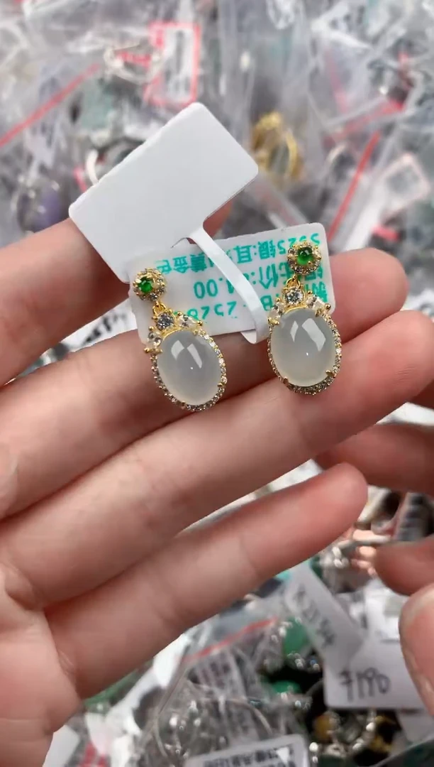 银S925镶嵌戒指翡翠999 5