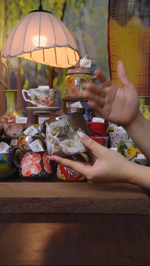 摆件泥垚手作 景德镇手工手绘器物