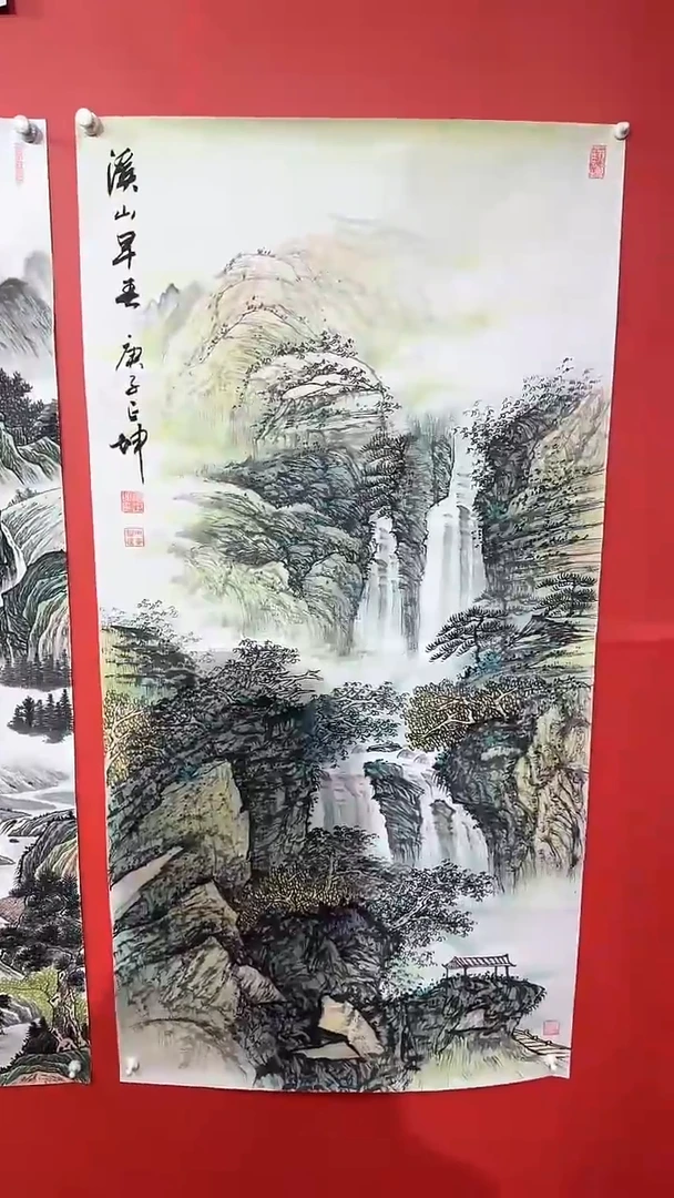 【闪购商品】国画溪山早春/4尺/谭正坤