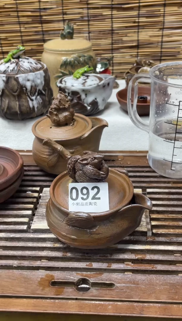 【闪购商品】杯092精美粗陶手工柴烧