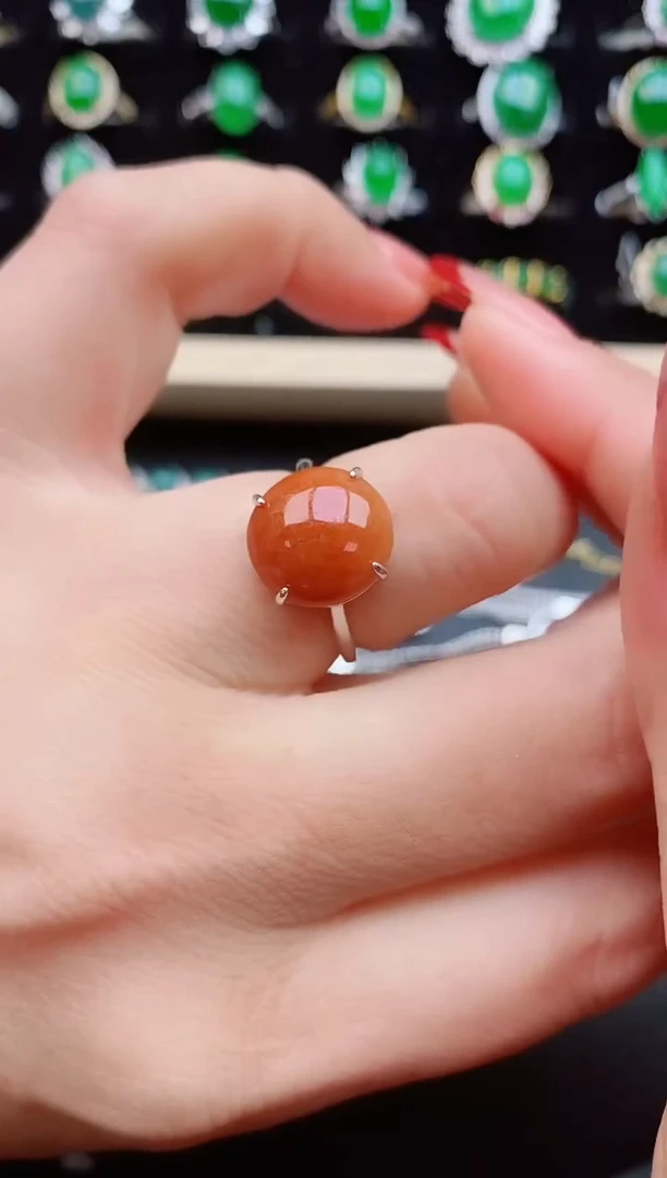 【闪购商品】翡翠戒指银S925镶嵌32132