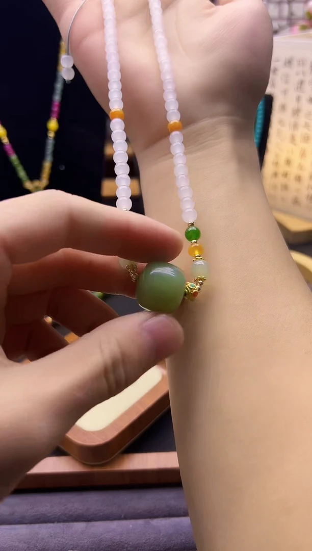 【闪购商品】和田玉手链14K金镶嵌X456```````