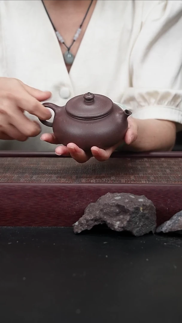 茶壶紫砂yz桃花泥 寒江180cc