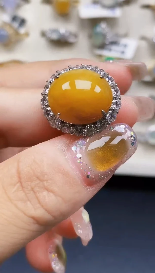 银S925镶嵌戒指翡翠5312