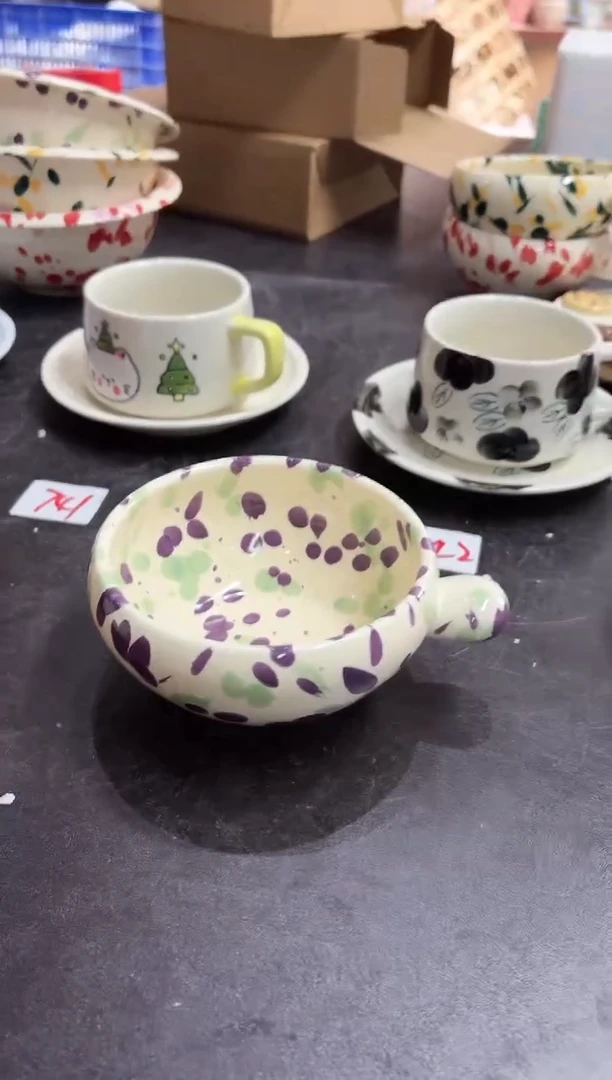 瓷直播正品气泡泼墨带柄紫*1