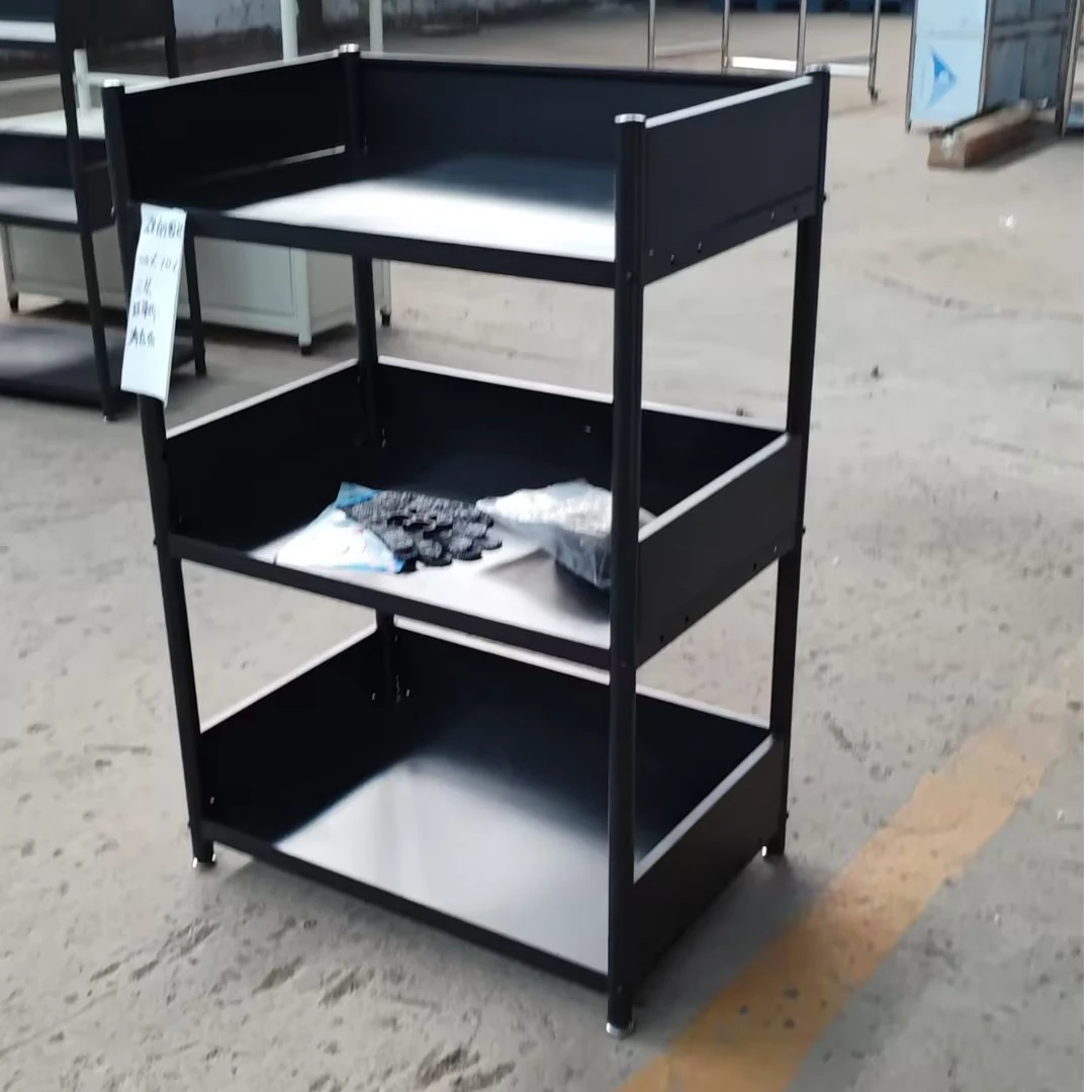 14号瑕疵碳钢围栏架60*40*90三层厨房置物架