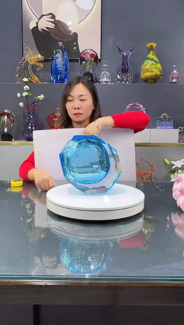 手工艺品琉璃 水晶琉璃花瓶1个