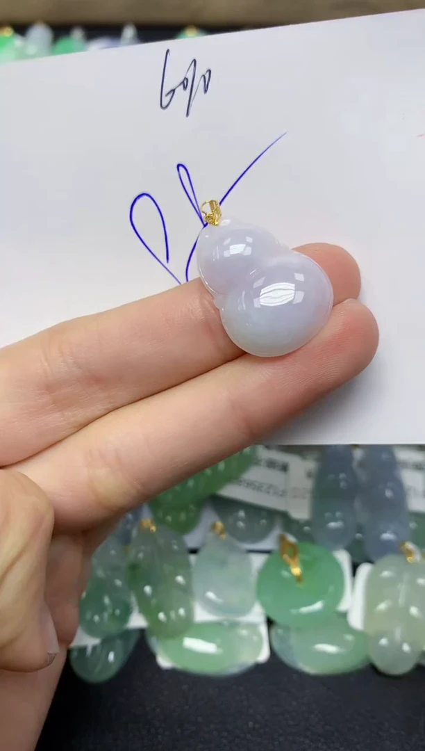 【闪购商品】翡翠颈饰18K金镶嵌天然翡翠A货