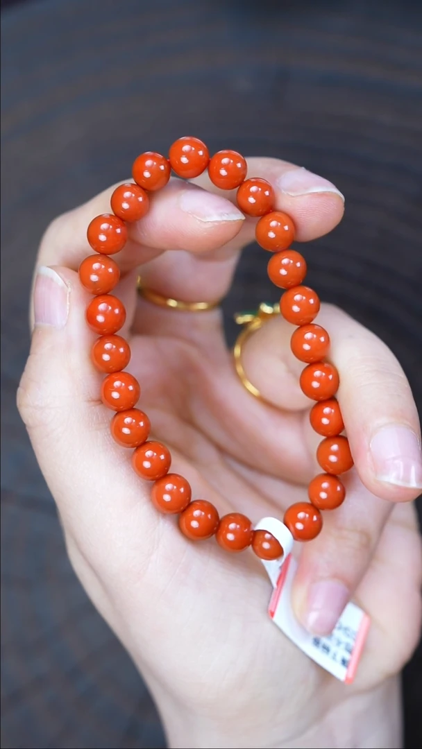 未镶嵌手串南红玛瑙无胶无裂瓦西原矿13g7mm+1041
