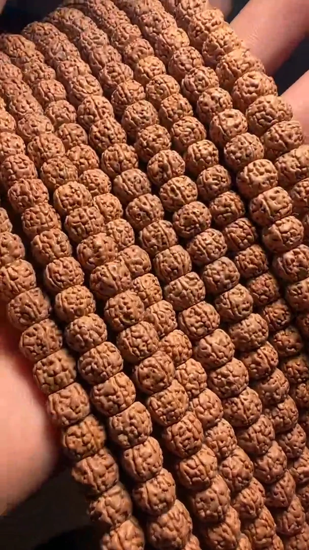 金刚菩提手串超头龙切黄点龙108-7mm