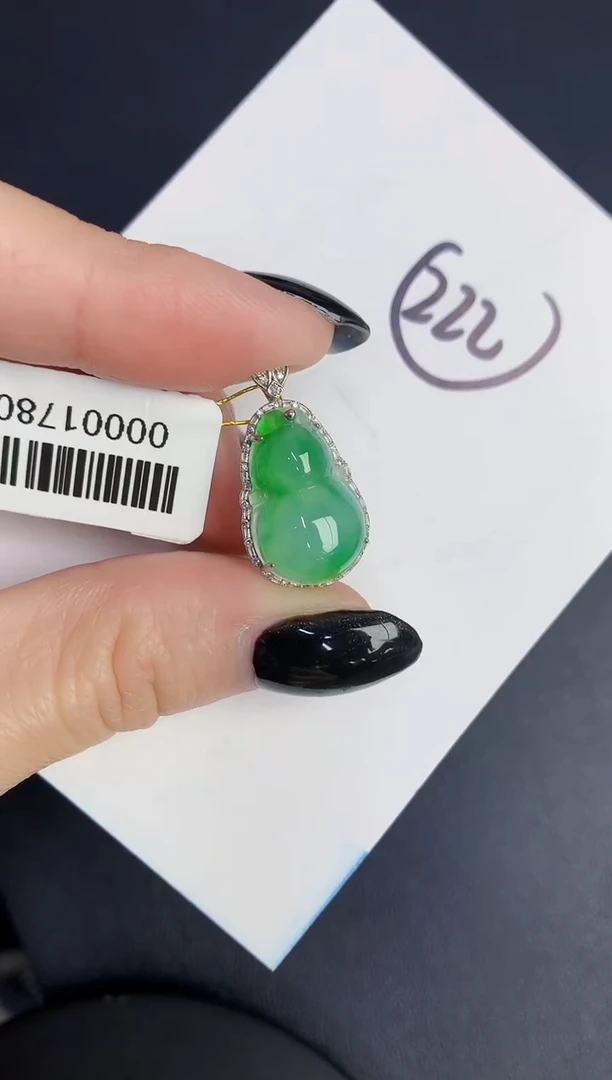 【闪购商品】翡翠颈饰18K金镶嵌000000000000