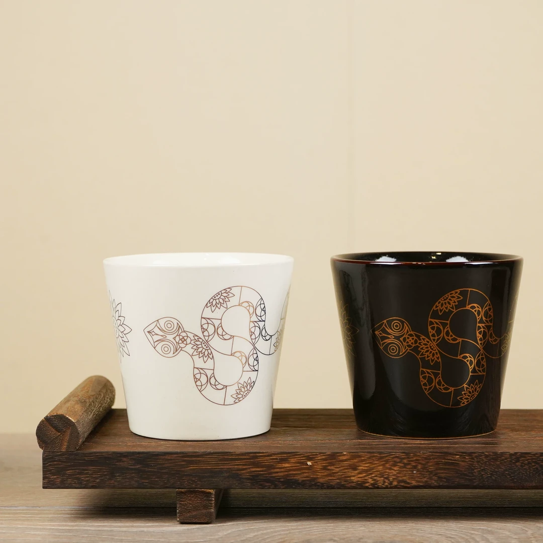 生肖蛇礼品茶杯陶瓷