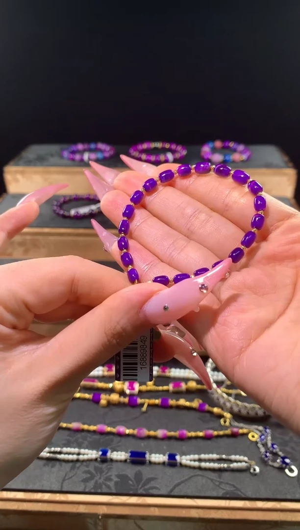 苏纪石（舒俱来）18K金镶嵌.手链