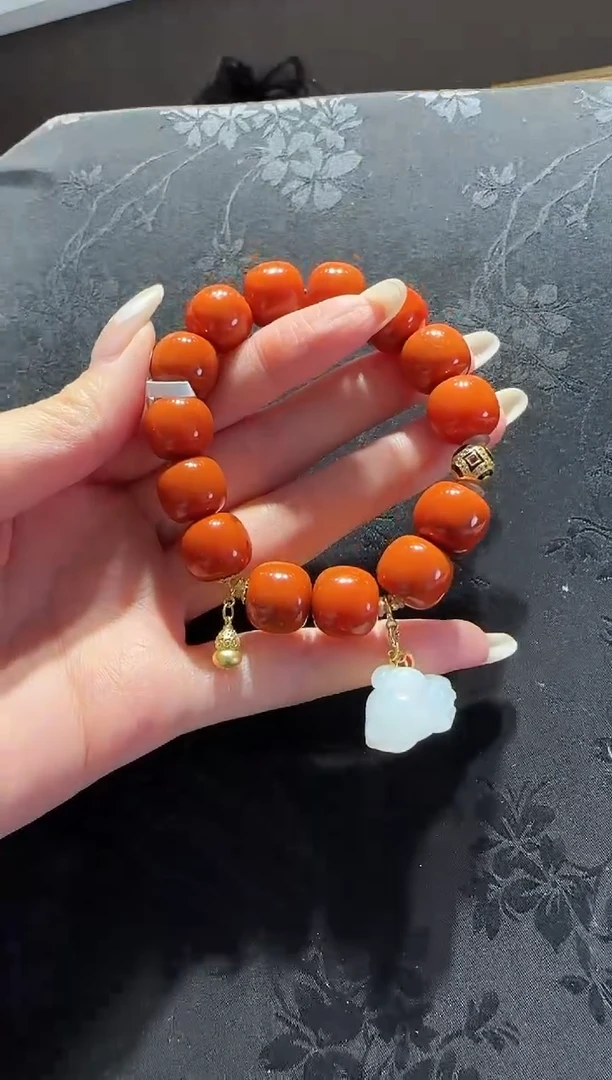 【闪购商品】南红玛瑙手串未镶嵌南红手串设计款