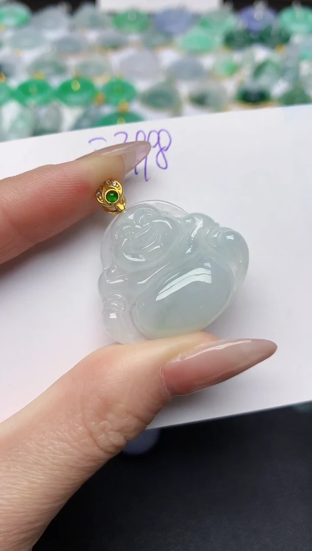 颈饰未镶嵌翡翠天然缅甸A货翡翠百元以上9元证书费自理