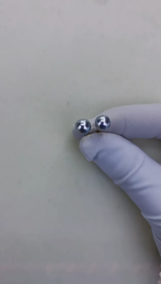 18K金镶嵌GD海水珍珠 GD082 6-7 素钉