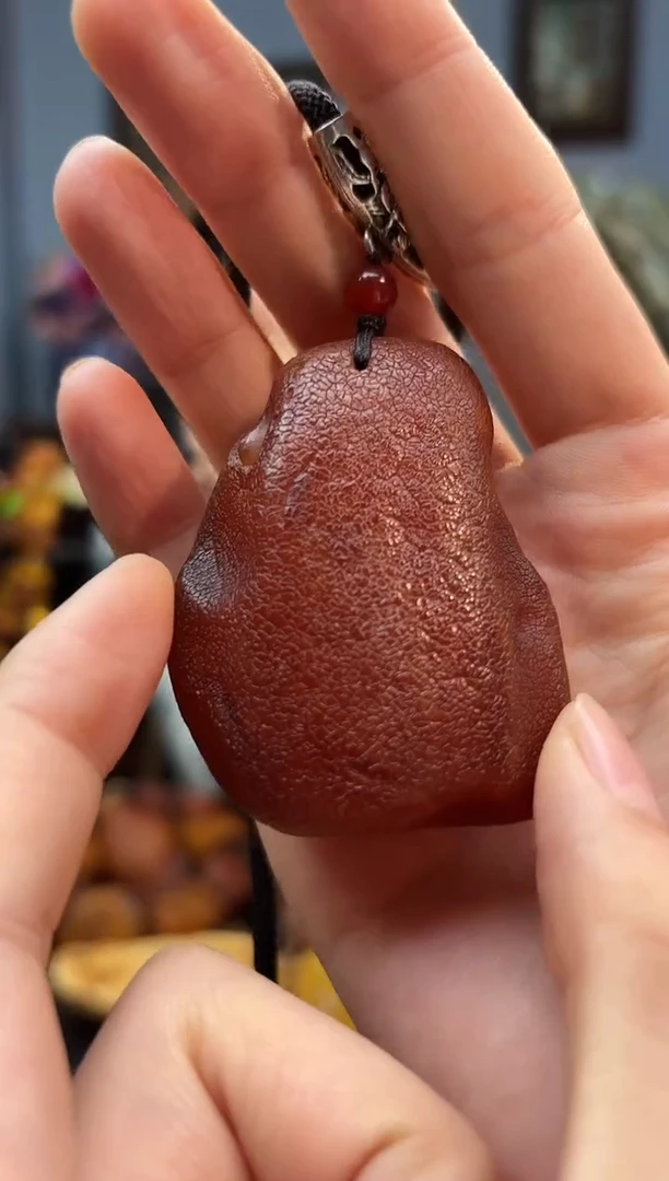 琥珀颈饰未镶嵌吊坠