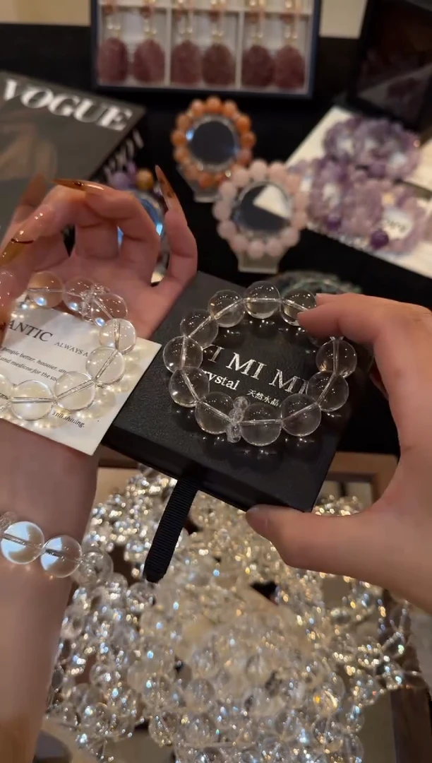 未镶嵌手链水晶白水晶x3122