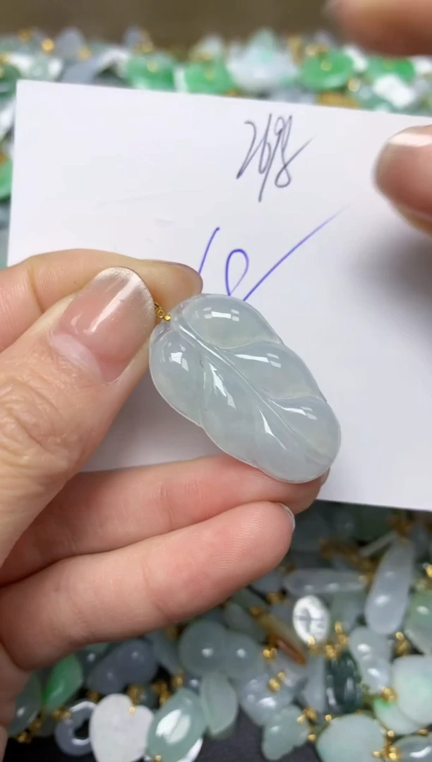 【闪购商品】翡翠颈饰18K金镶嵌 天然翡翠A货