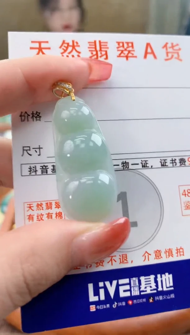 颈饰未镶嵌翡翠天然A货翡翠挂件