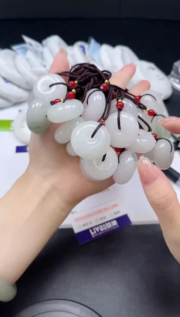 未镶嵌手镯石英质玉天山翠平安扣【花纹随机-拍一发一】