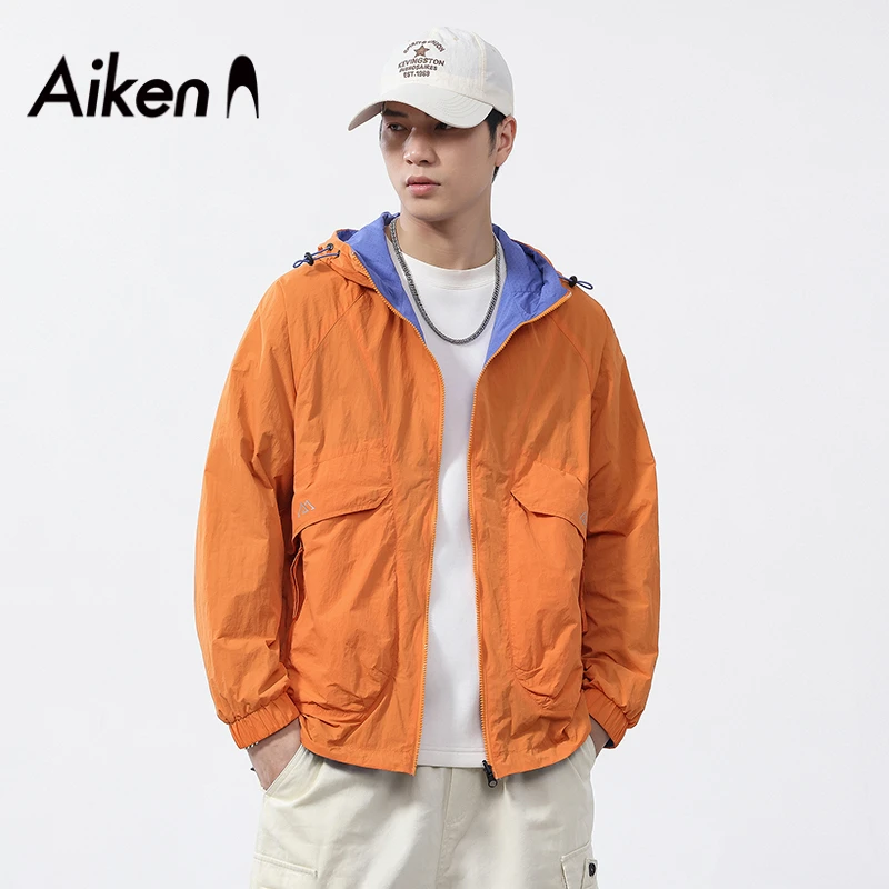 【AiKen爱肯】双面穿防晒服户外运动时尚百搭男女防紫外线透气F0928